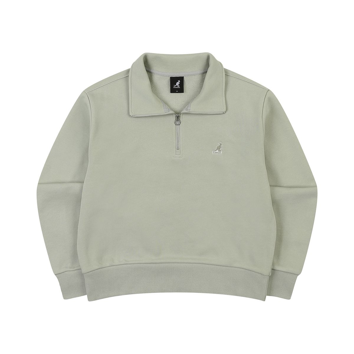 캉골(KANGOL) 우먼스 하프집 스탠드넥 스웨트 1752 민트
