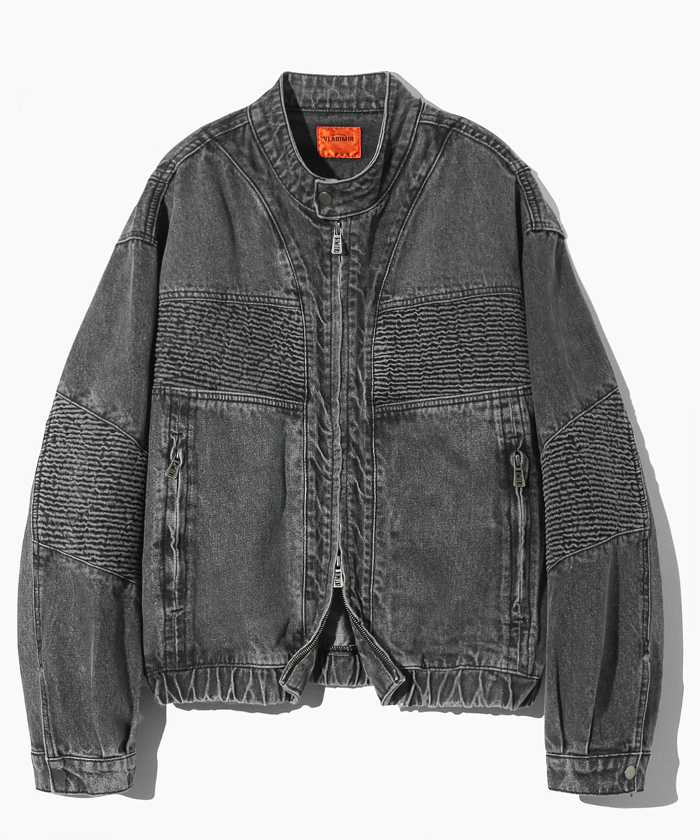 ジャケットその他 DIMITRI BLACK VLAD Washed Denim Biker Jacket Yellow Washing MUSINSA | DIMITRI BLACK VLAD Washed Denim Biker Jacket_Grey