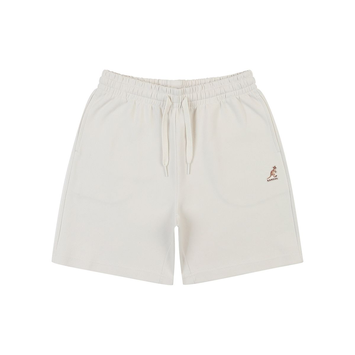 캉골(KANGOL) 로고 패치 쇼츠 4041 에크루