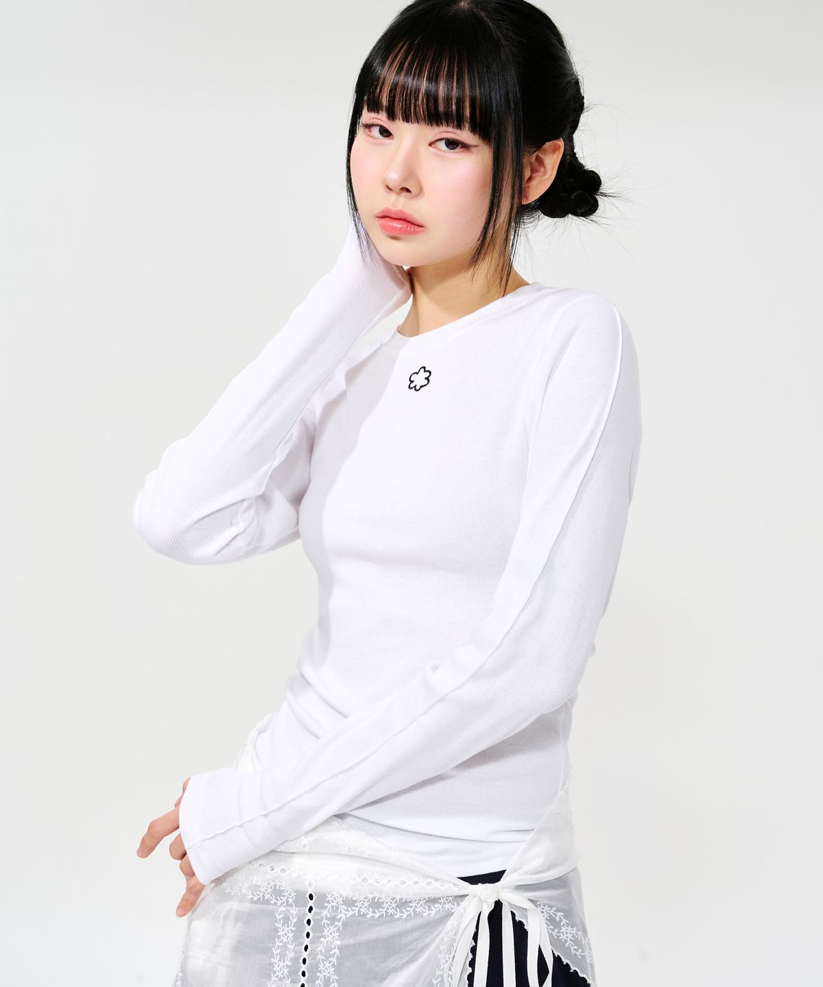 피스메이커(PIECE MAKER) DAISY SLIM LS (WHITE)