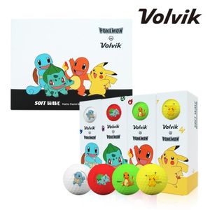 포켓몬스터 피카츄 비비드 3피스 골프공 12알