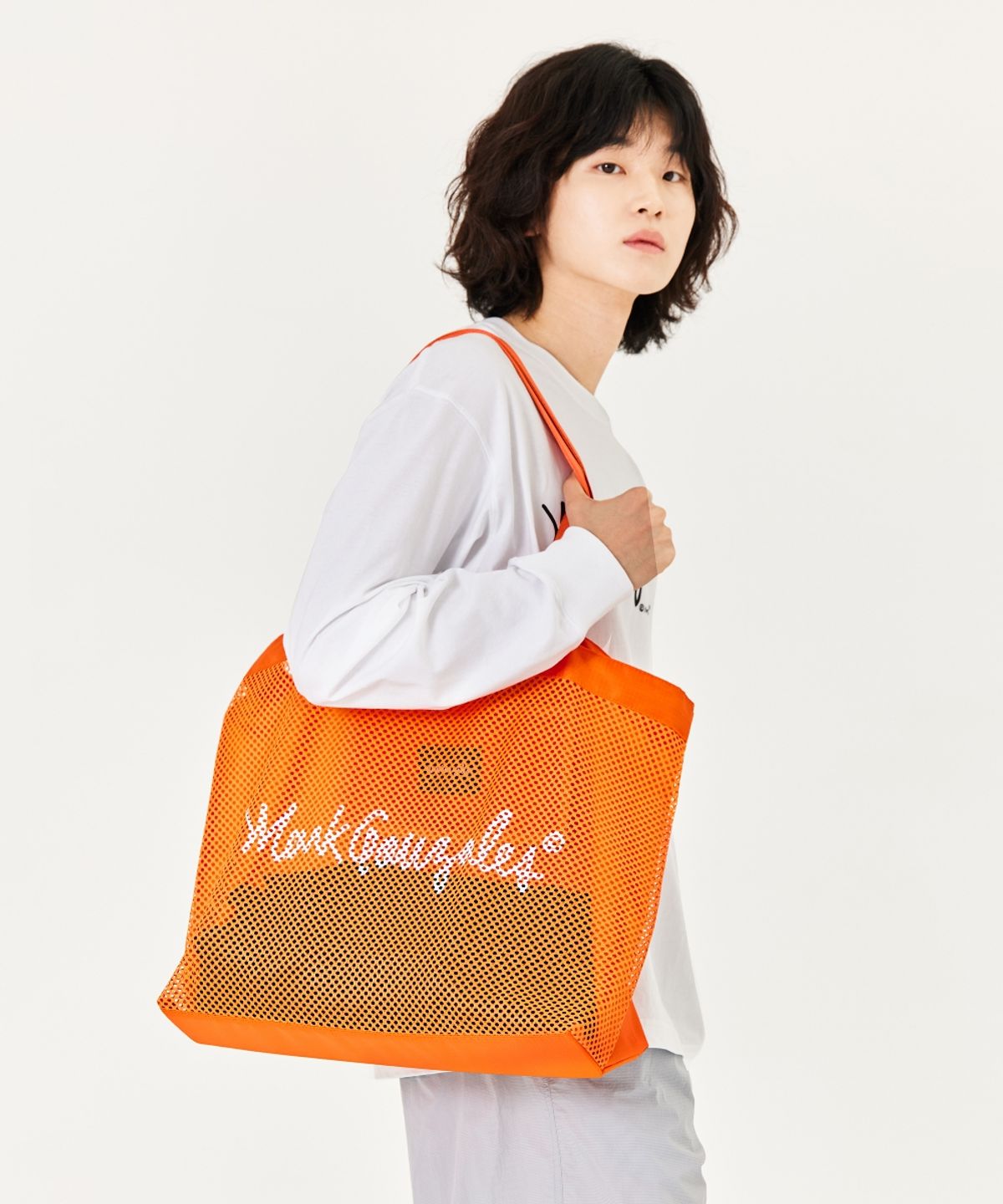 마크곤잘레스(MARK GONZALES) MESH TOTE BAG - ORANGE