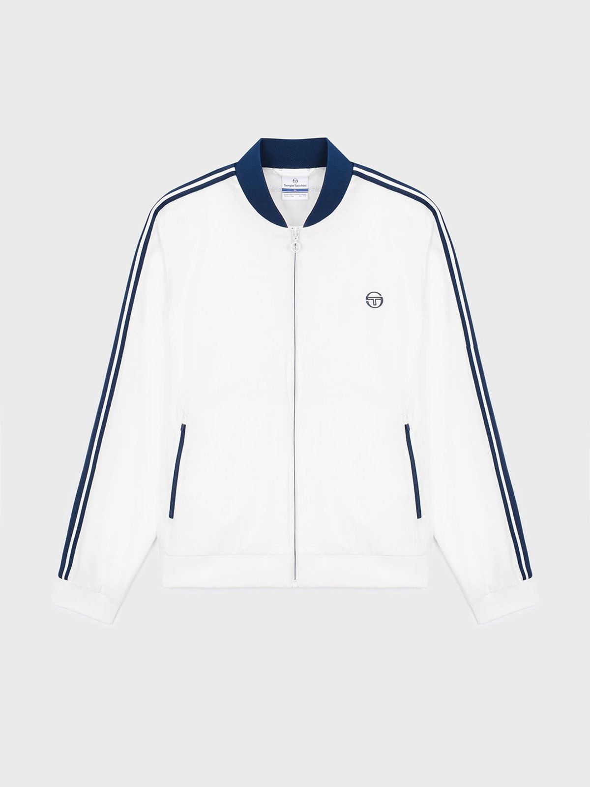 세르지오 타키니(SERGIO TACCHINI) M 고트 우븐 테이핑 자켓 (White)
