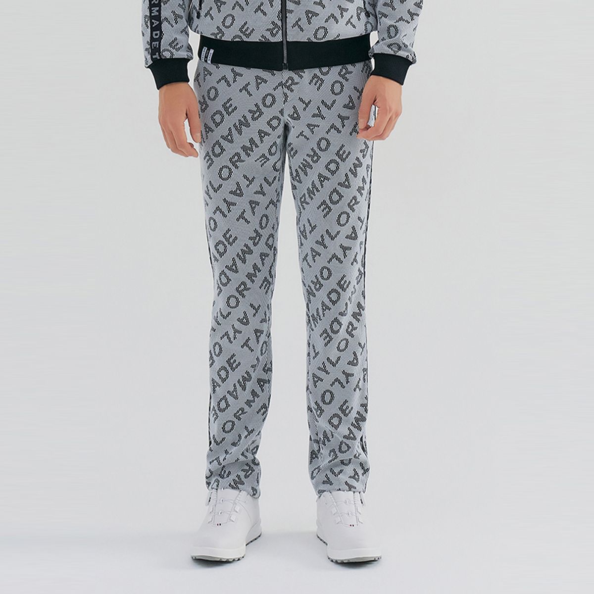 테일러메이드 어패럴(TAYLORMADE APPAREL) 남성 로고 자가드 프리미엄 슬림핏 팬츠 TPN-11HG82-100