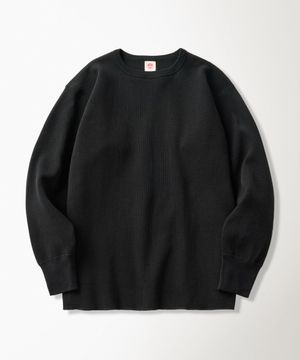 Heavyweight Waffle Cotton Underwear Black