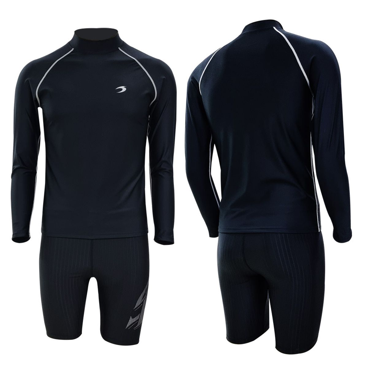 티에스스포츠(TS SPORTS) 남성 수영복 4부 래쉬가드 M23042+1931