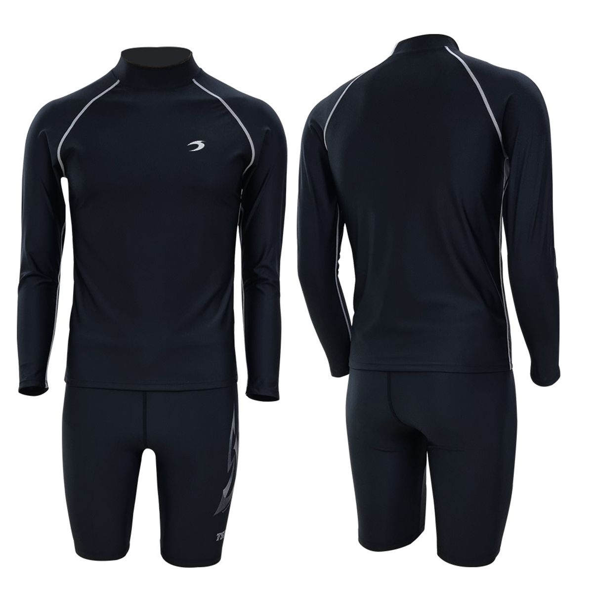 티에스스포츠(TS SPORTS) 남성 수영복 긴팔 래쉬가드 5부 팬츠 M23042+1933