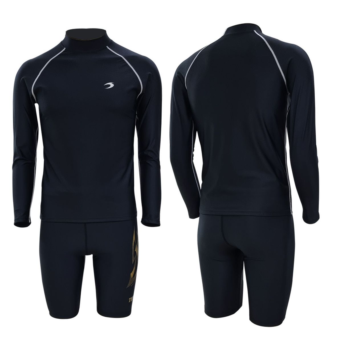 티에스스포츠(TS SPORTS) 남성 수영복 긴팔 래쉬가드 5부 팬츠 M23042+1934