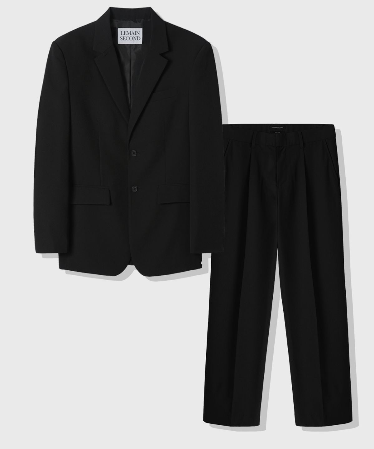 리메인세컨드(LEMAIN SECOND) [SET UP] 베이식 세미 오버핏 셋업 수트