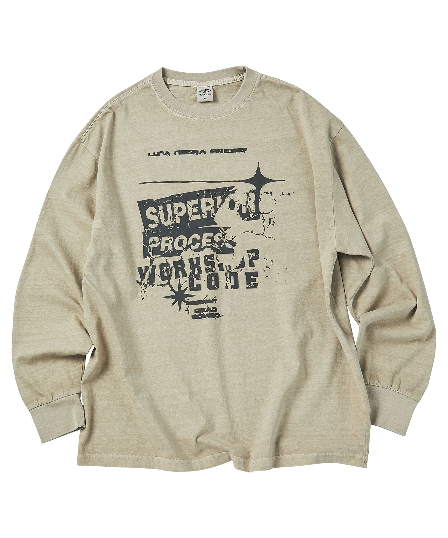 ★TRAVEL★ Superior Pigment Long Sleeve Cream MUSINSA | TRAVEL Superior Pigment Long Sleeve Cream
