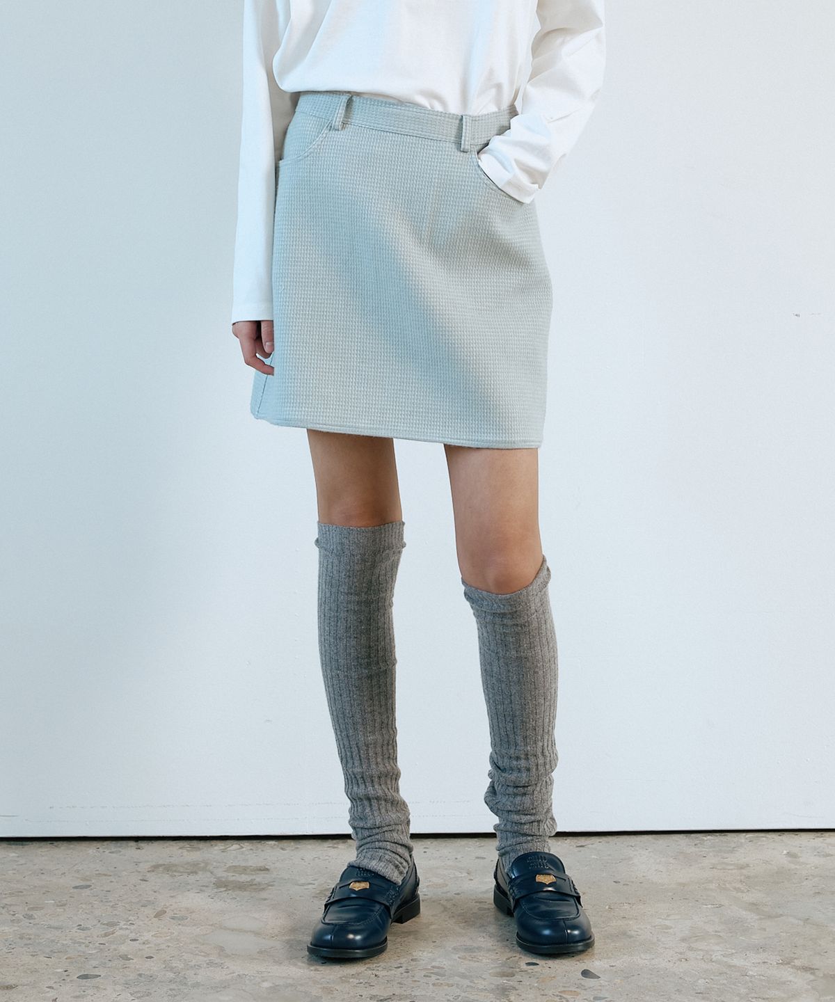 유라고(URAGO) Alice tweed mini skirt
