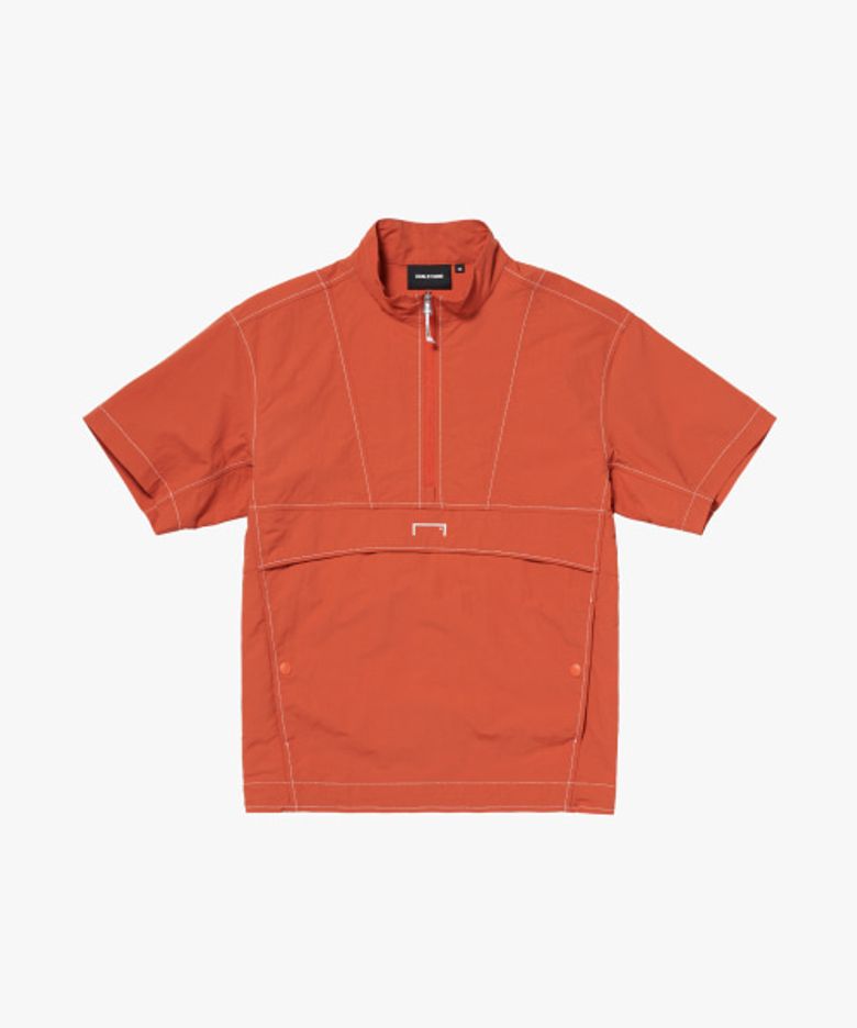 RIPSTOP SHORT SLEEVE ANORAK-RED