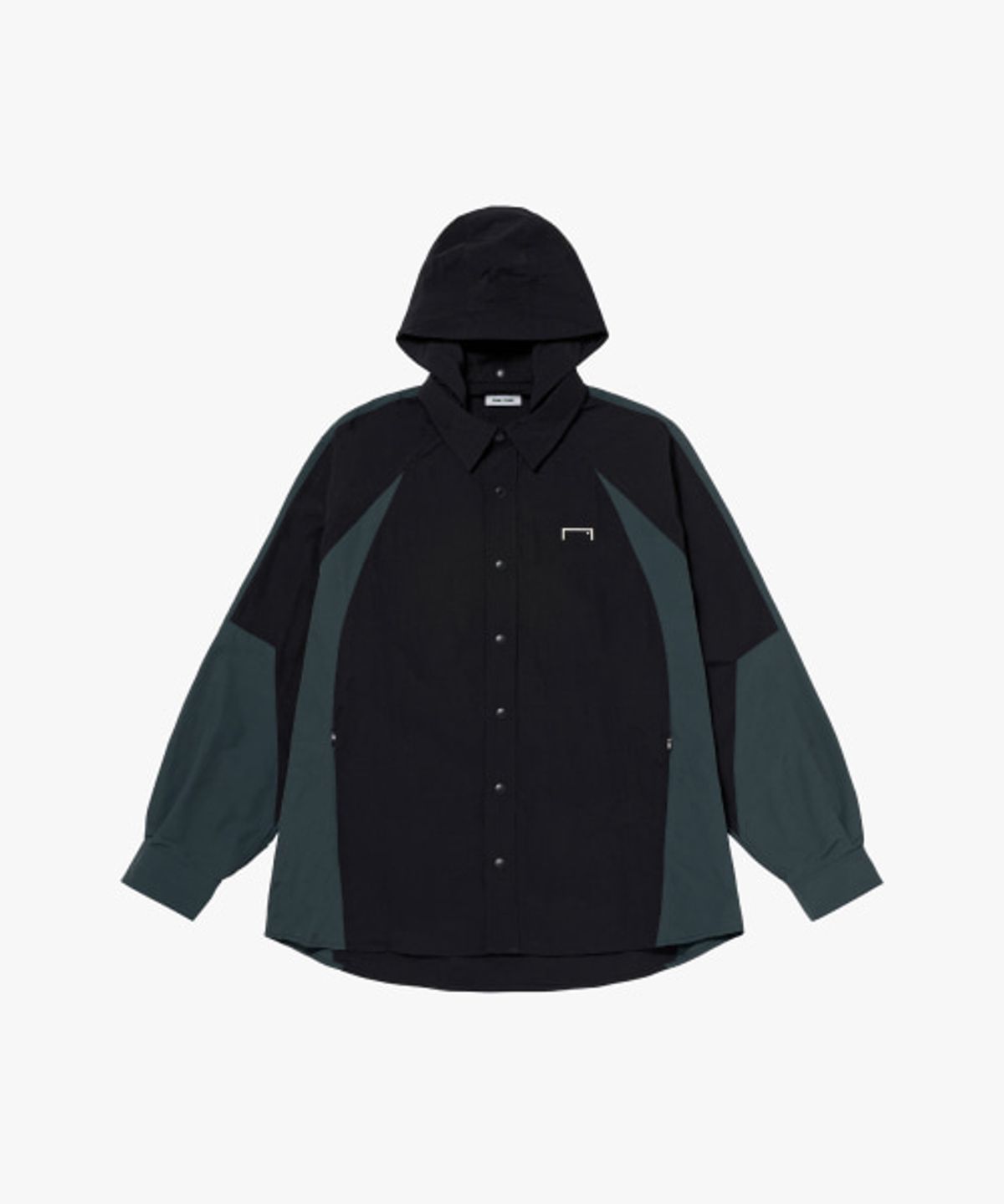 골스튜디오(GOALSTUDIO) RIPSTOP OVERSIZED SHIRT JACKET-DARK GREEN