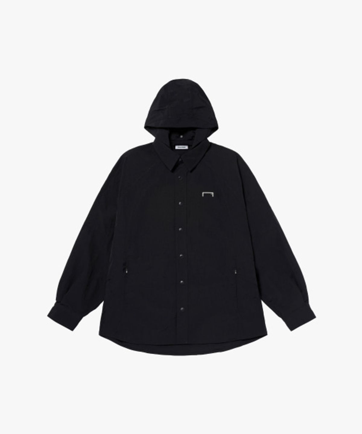 골스튜디오(GOALSTUDIO) RIPSTOP OVERSIZED SHIRT JACKET-BLACK