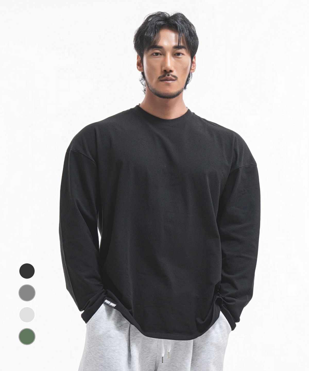 피지컬가먼츠(PHYSICAL GARMENTS) P2302 모달스판 데일리 오버핏 긴팔 [4 COLOR]