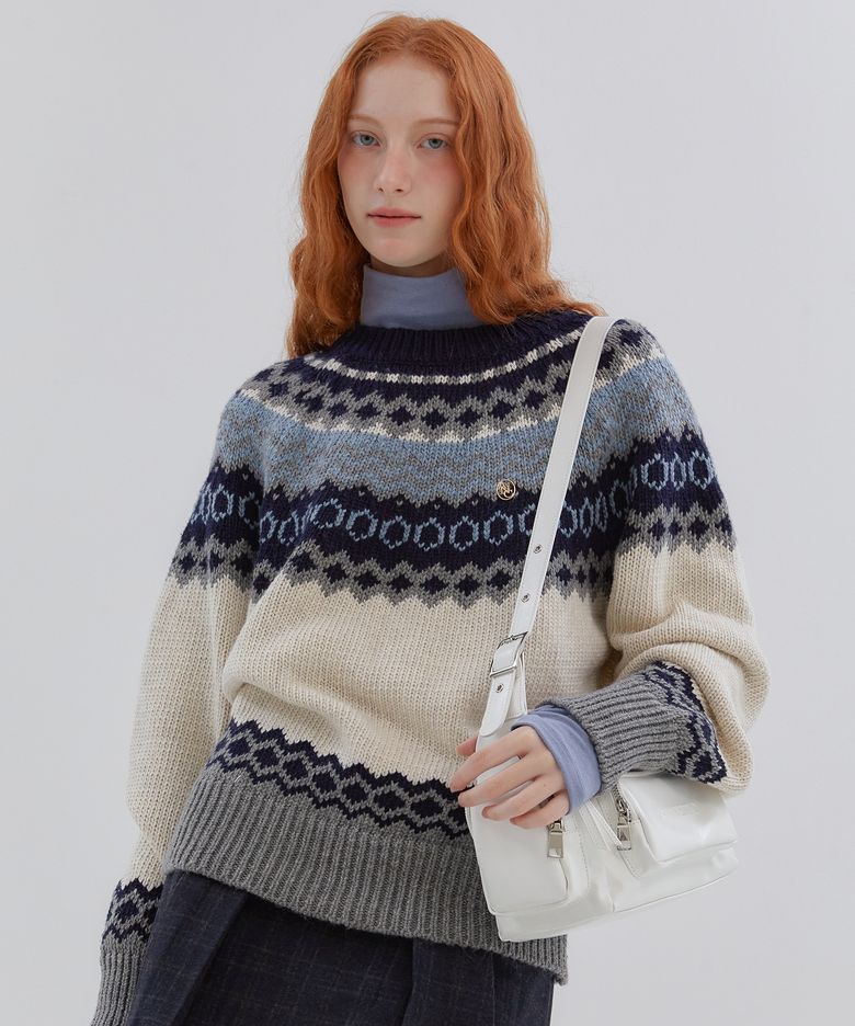 ANC NORDIC PULLOVER KNIT_IVORY