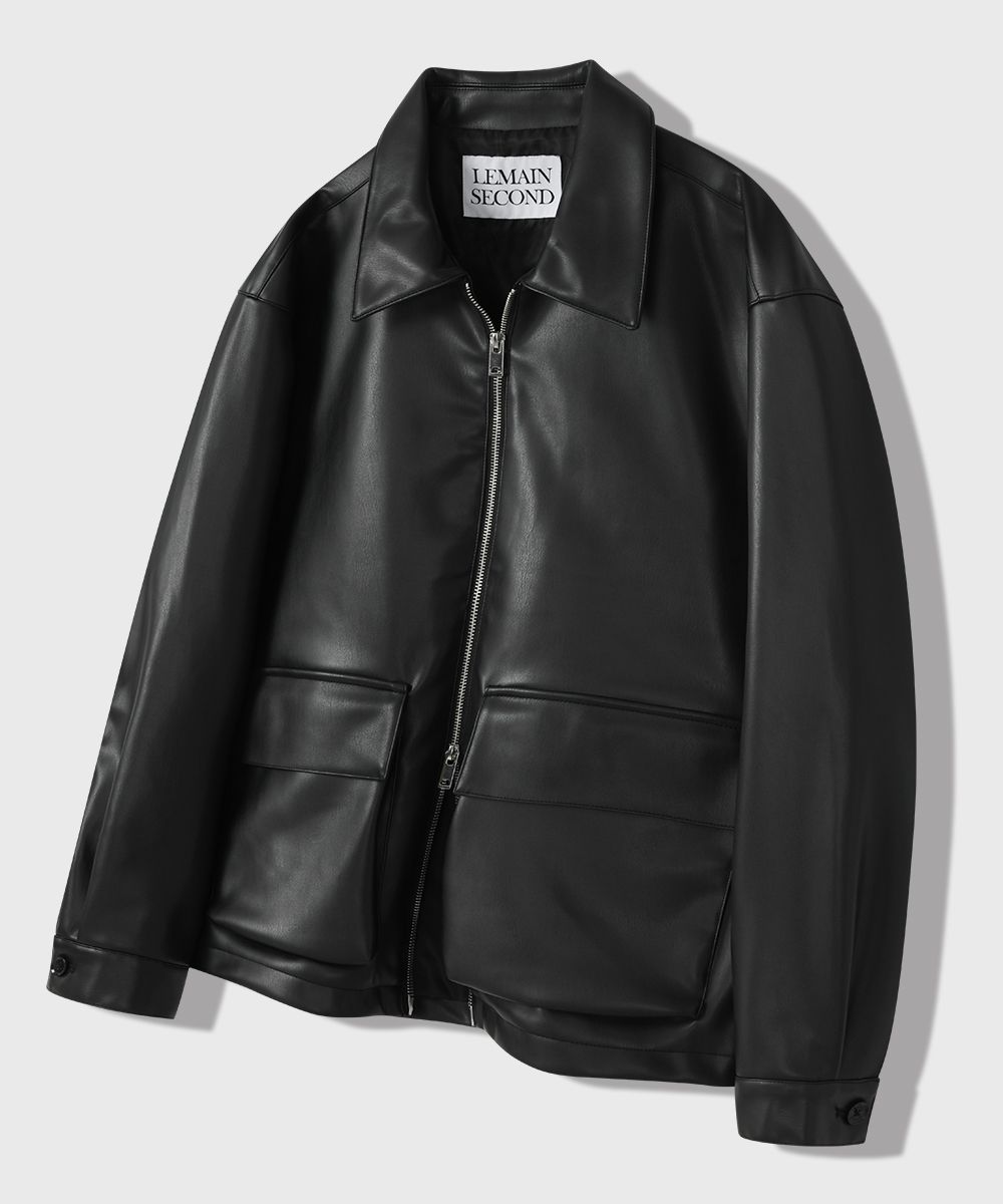 leather jacket | No.1 K-fashion Store MUSINSA