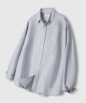시티보이 오버핏 옥스포드 셔츠 [그레이]