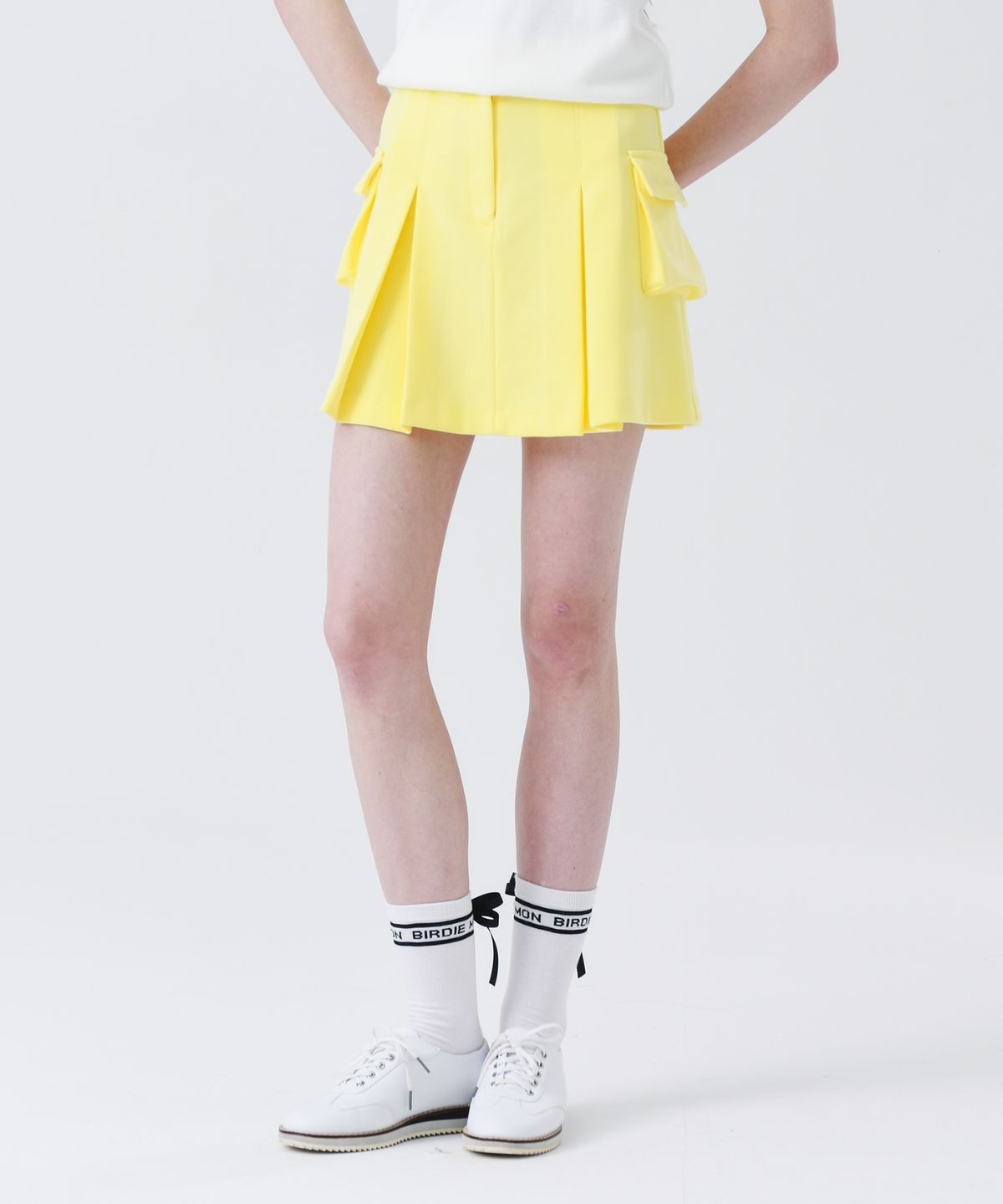 몽버디 골프(MONBIRDIE GOLF) 비비드 카고 스커트 YELLOW