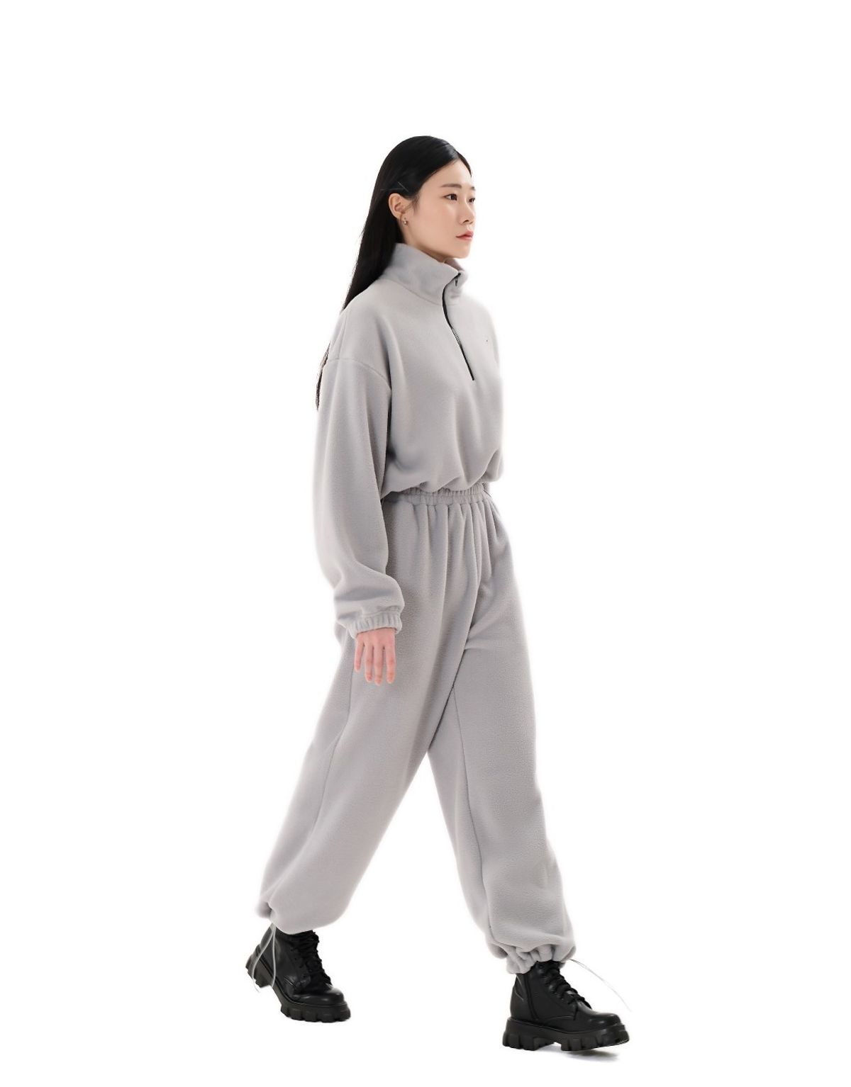 인터레스트(INTEREST) FLEECE BANDING PANTS_GRAY
