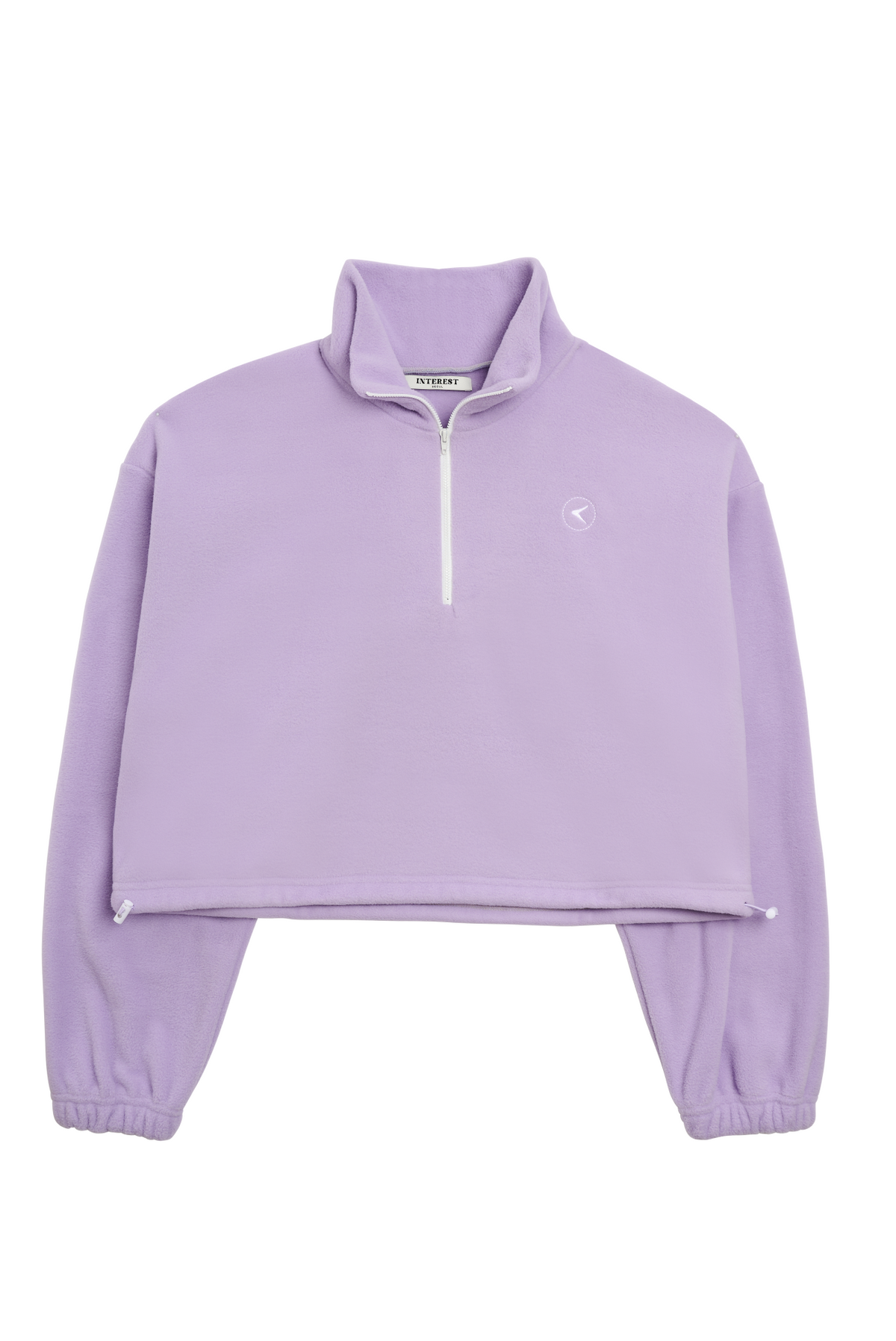 인터레스트(INTEREST) CROP HALF ZIP UP_LAVENDER