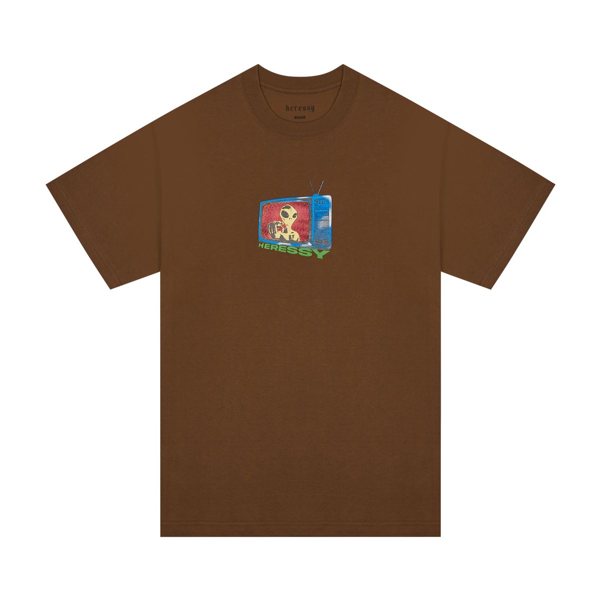 헤레시(HERESSY) ALIEN TV TEE BROWN
