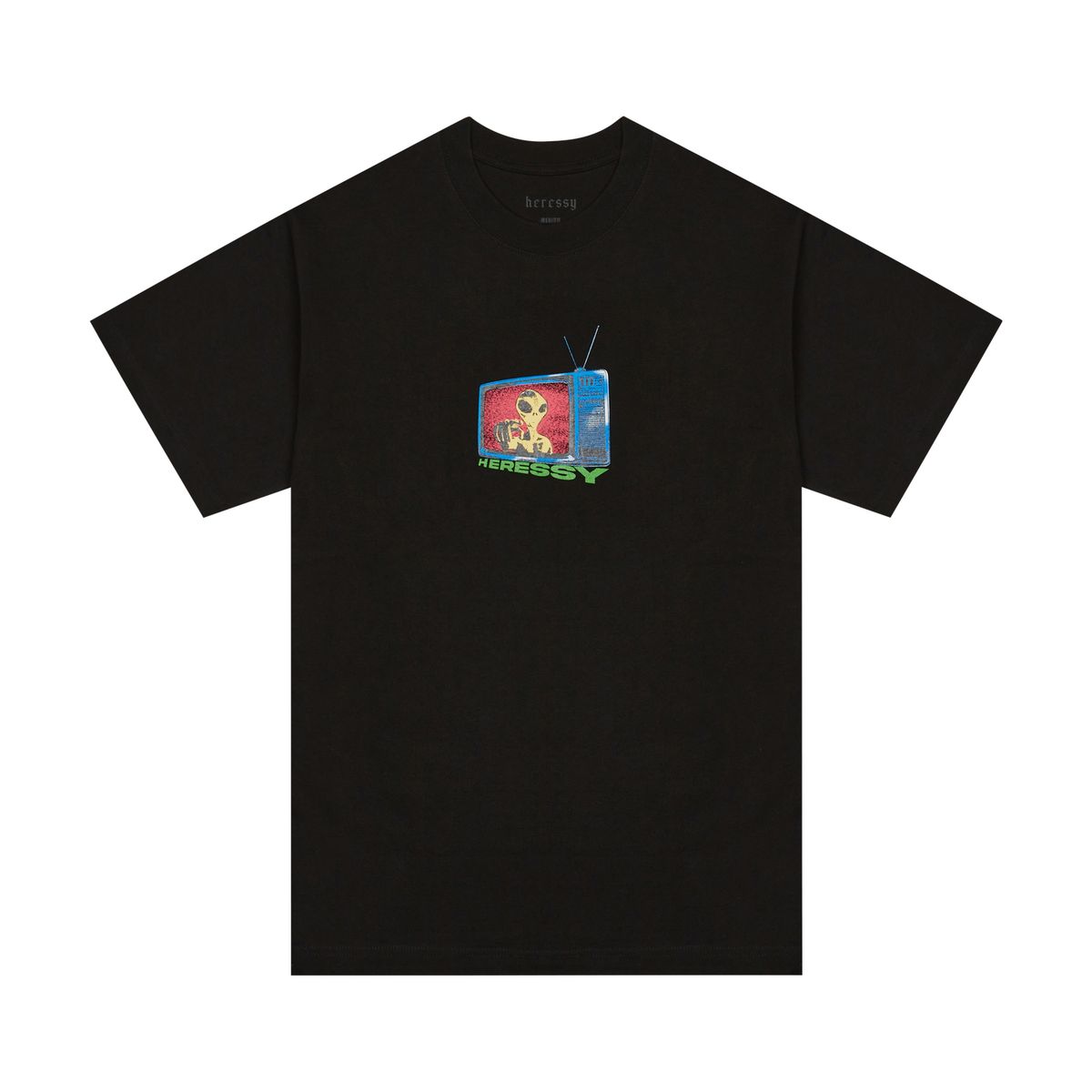 헤레시(HERESSY) ALIEN TV TEE BLACK