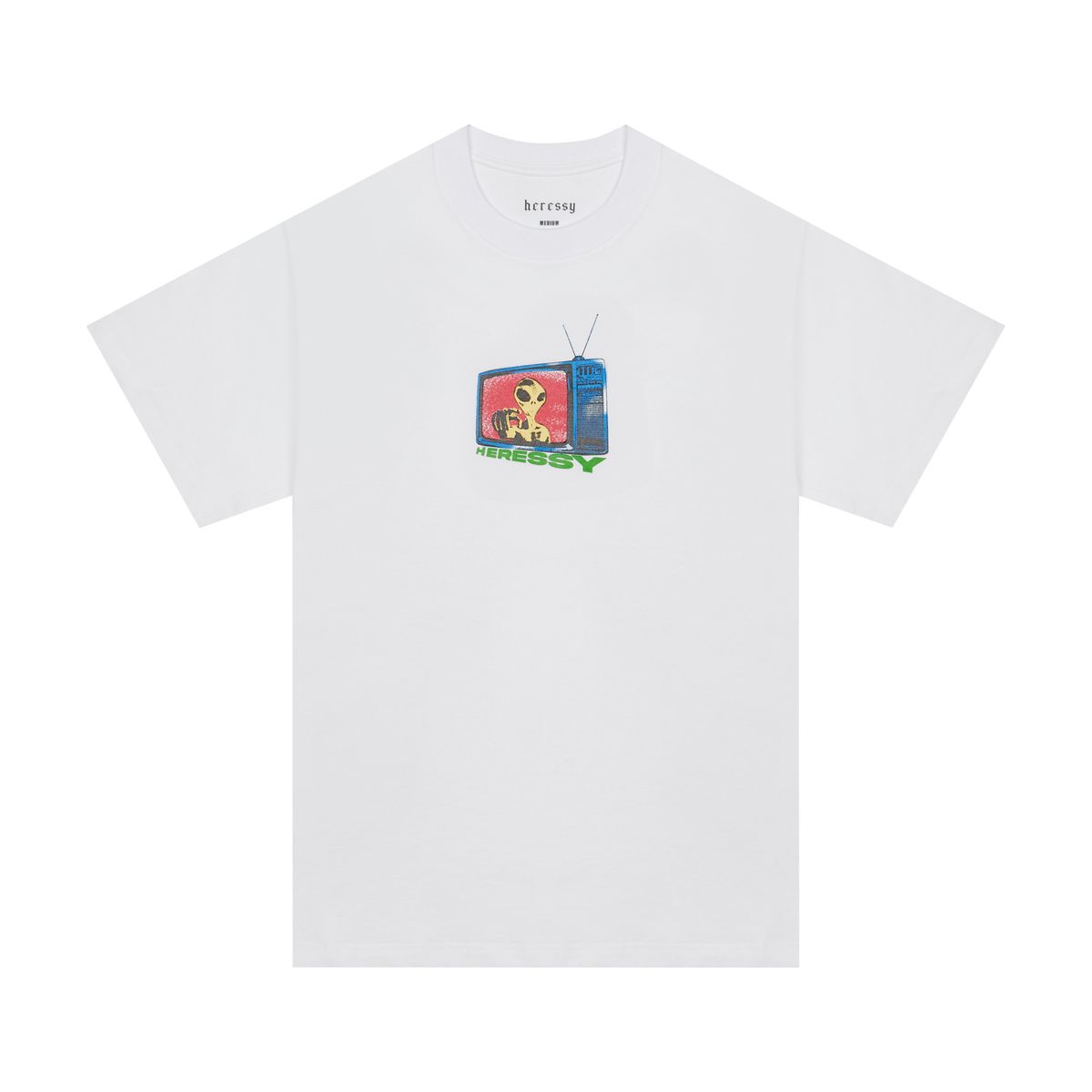 헤레시(HERESSY) ALIEN TV TEE WHITE
