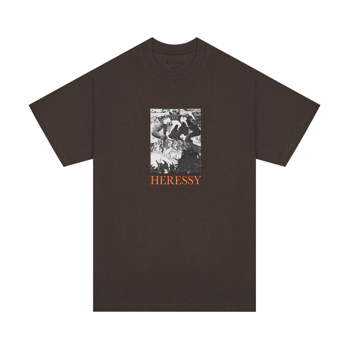 헤레시(HERESSY) DEVIL EAT TEE DARK BROWN