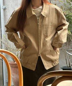 CLASSIC COTTON BLOUSON BEIGE