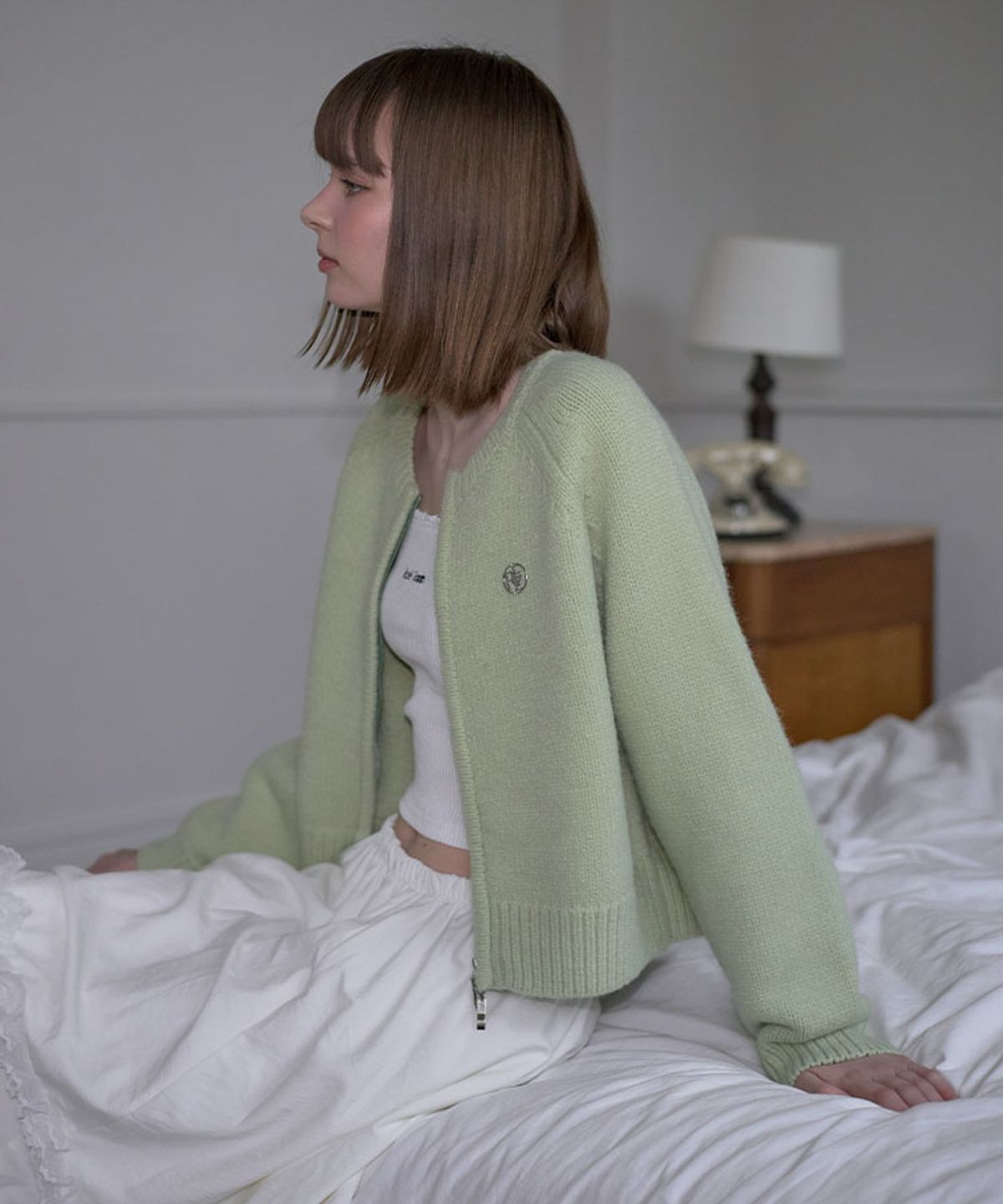 로제프란츠(ROSEFRANTZ) Two-way Knit Cardigan [Mint]