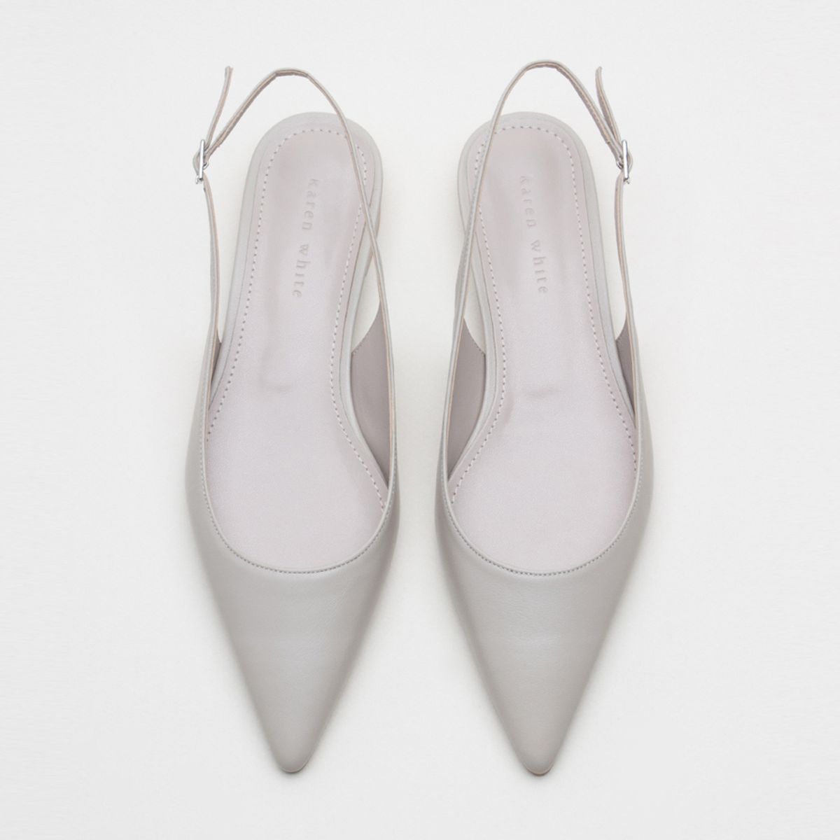 카렌화이트(KAREN WHITE) Around kw2603 1.5cm 슬링백 플랫