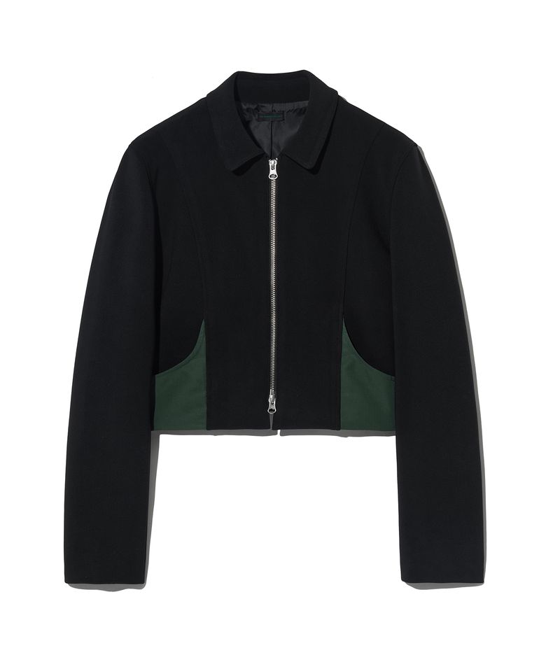Women coca crop jacket [black]