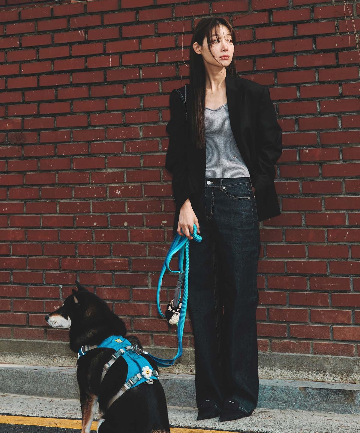 플랙 우먼(PLAC WOMEN) 와이드 데님팬츠 M08