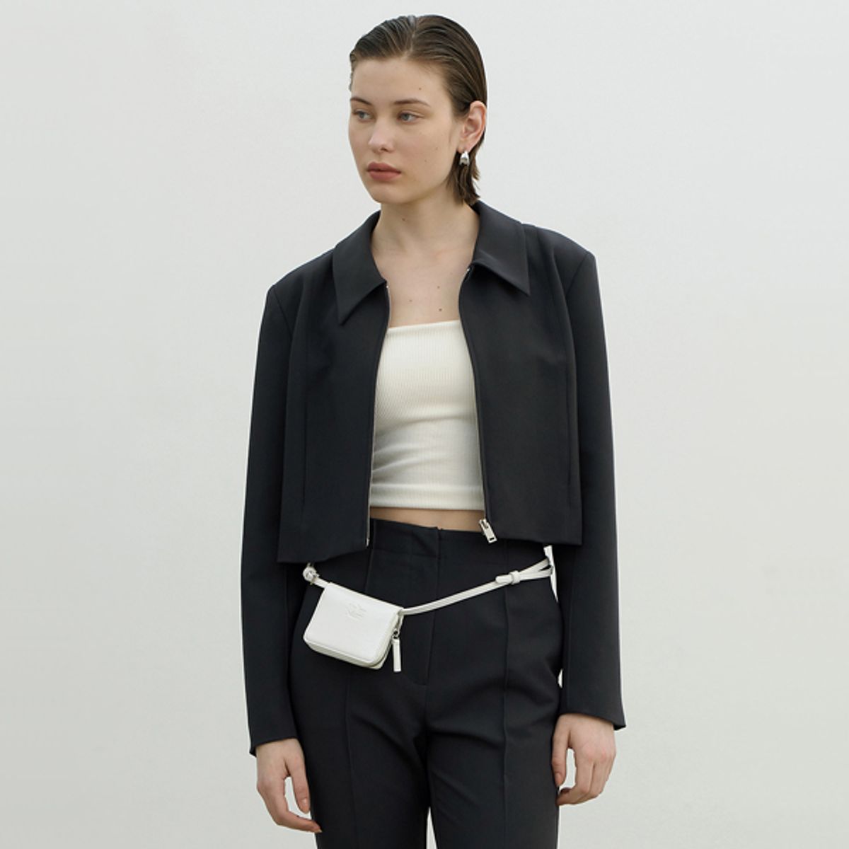 아틀리에 나인(ATELIER NAIN) MORE ZIP-UP SET-UP JACKET(JK-2929)