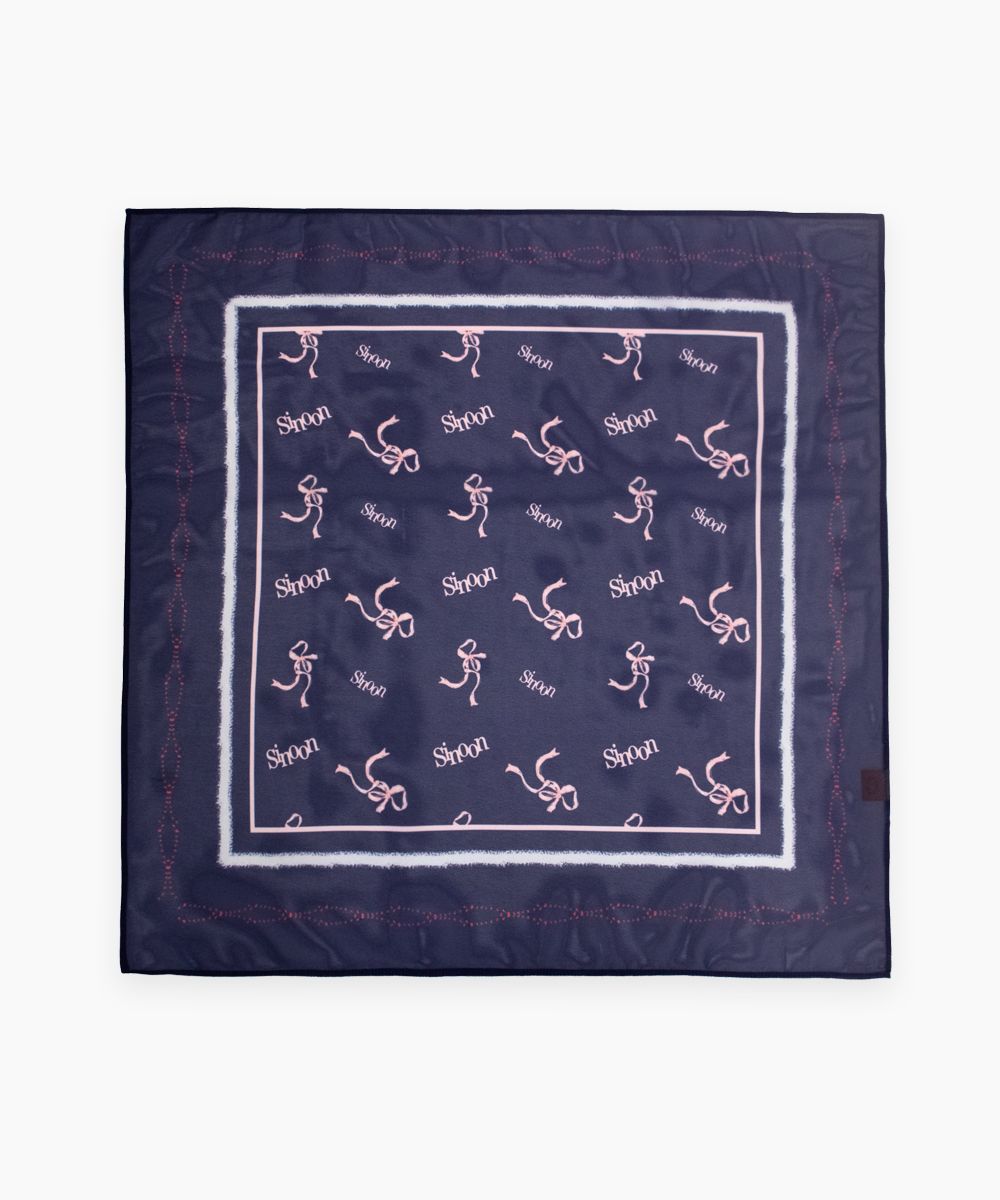 ★送料・関税込★sinoon★PATTERN SCARF★スカーフ★ MUSINSA公式 | SINOON PATTERN SCARF (NAVY)