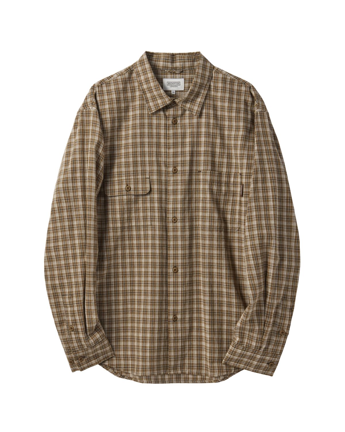 브롬톤 런던(BROMPTON LONDON) POCKET DETAIL SHIRT - BROWN (P241MSH501)