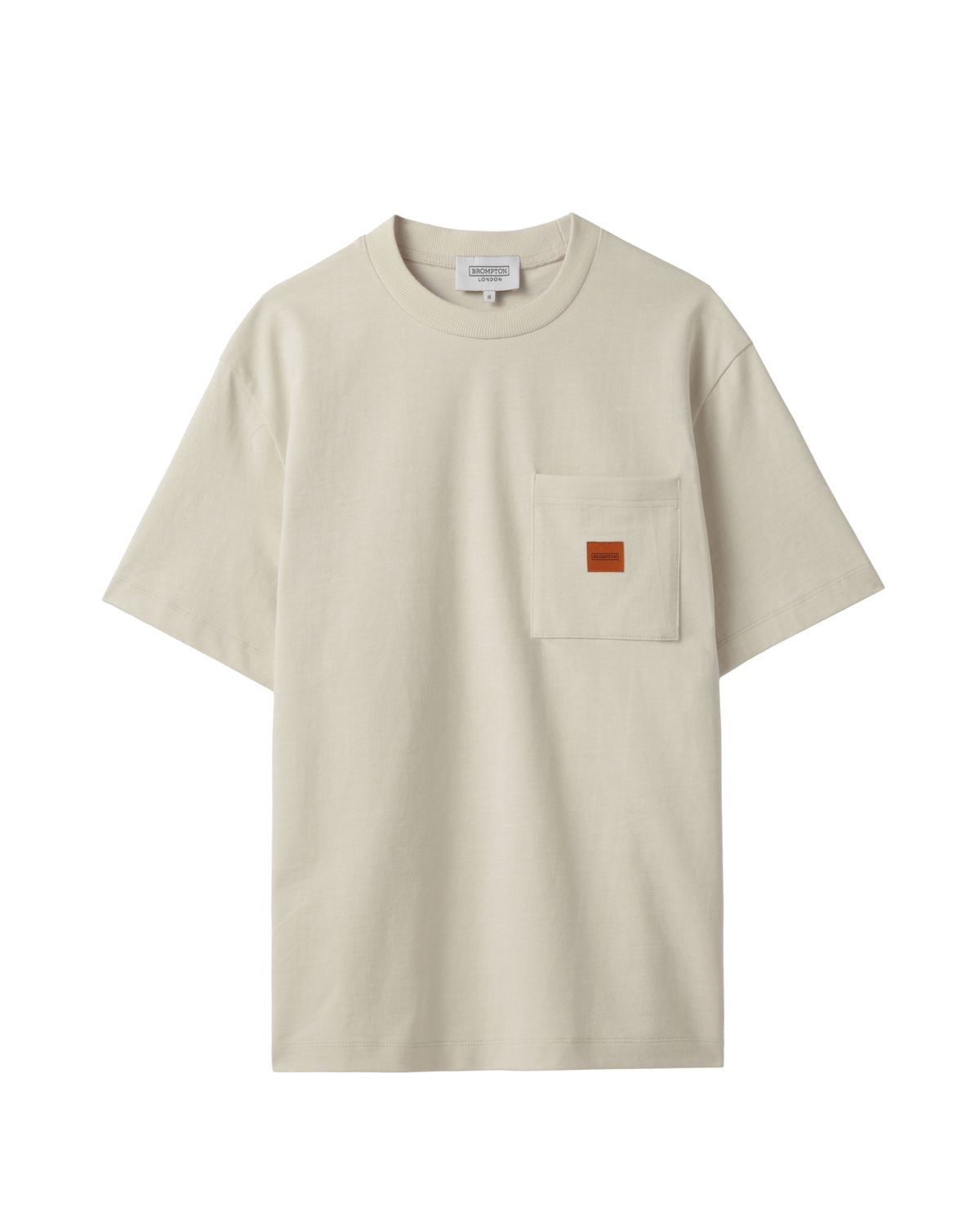 브롬톤 런던(BROMPTON LONDON) 1975 PIGMENT HALF SLEEVE T-SHIRT - IVORY (P242UTS418)