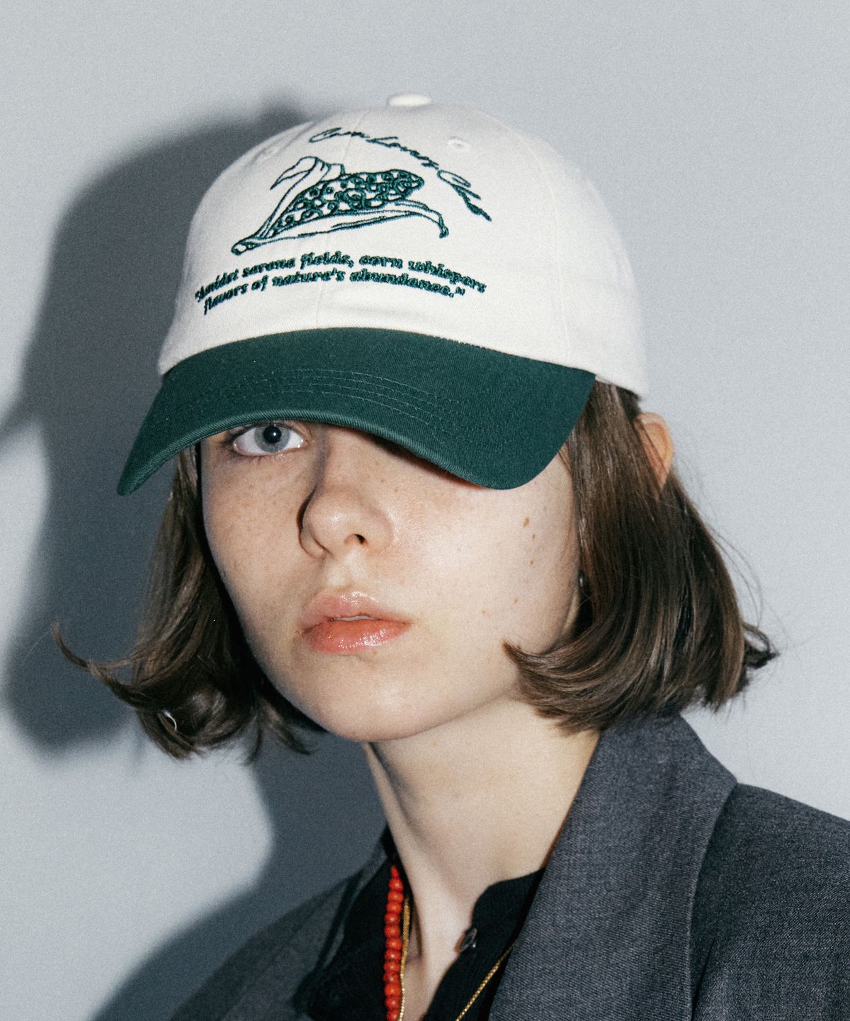 마이스(MAIS) CORN LOVERS CLUB BALL CAP / GREEN