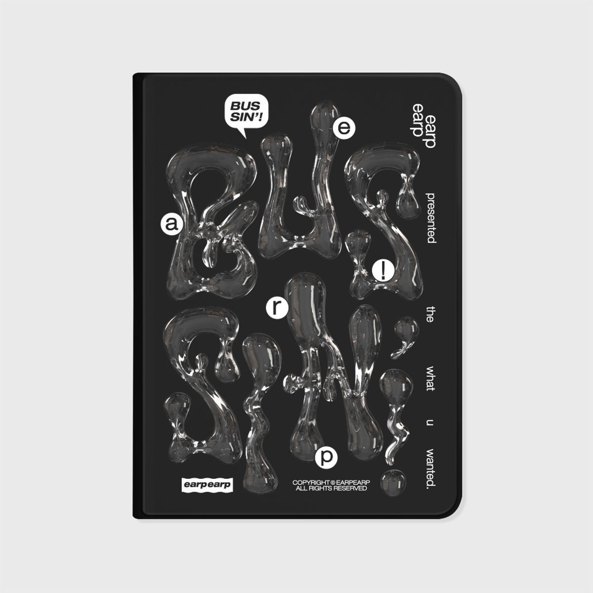 어프어프(EARPEARP) 워터 드롭-BLACK(아이패드-커버)