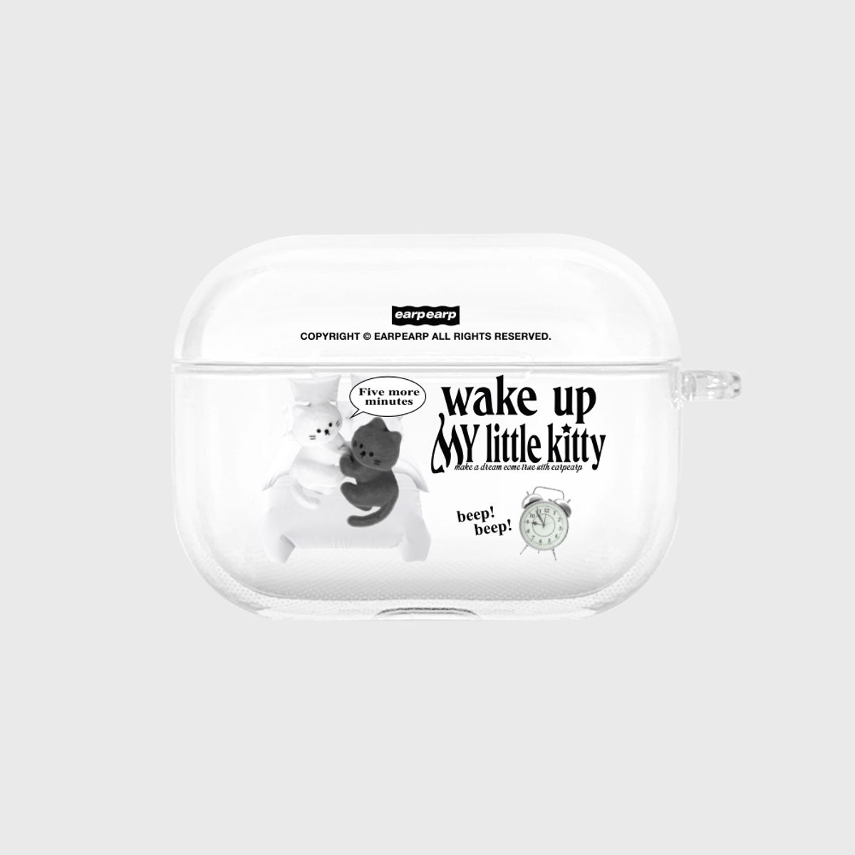 어프어프(EARPEARP) 웨이크 업 치치(에어팟프로-클리어하드)