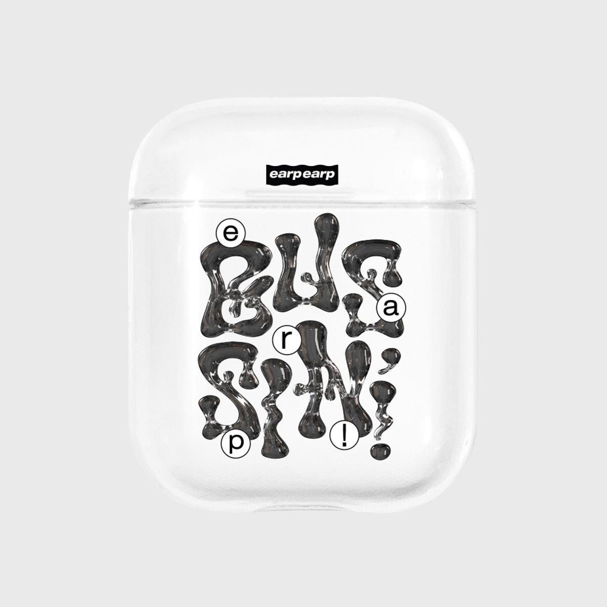어프어프(EARPEARP) 워터 드롭-BLACK(에어팟-클리어)