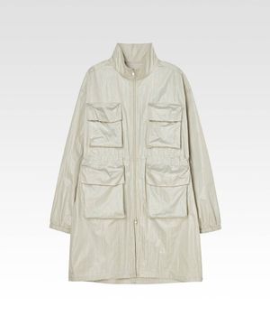 플렉시블 밀리터리 레인코트 아이보리