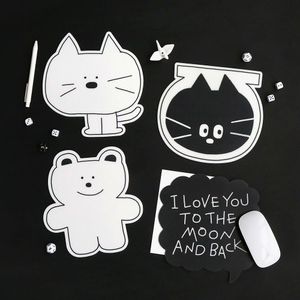 두들 마우스패드 4종 세트 - Monotone 논슬립 매트