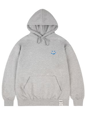 [UNISEX]SKY 구름 드로잉스마일 후드티_그레이