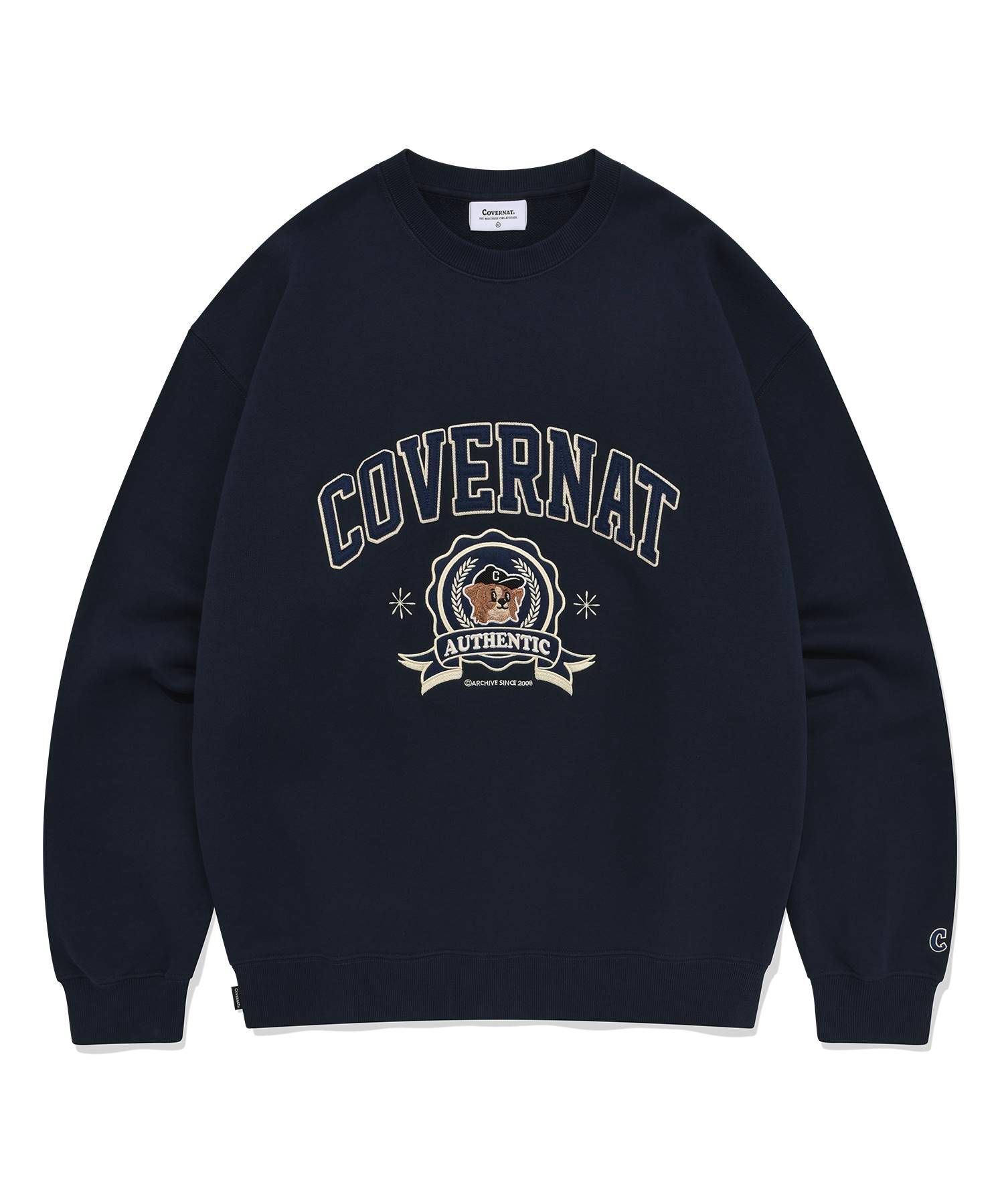 ★韓国の人気★【COVERNAT】★BORDER COLLIE SWEATSHIR.T★ ☆韓国の人気☆【COVERNAT】☆BORDER COLLIE SWEATSHIR.T