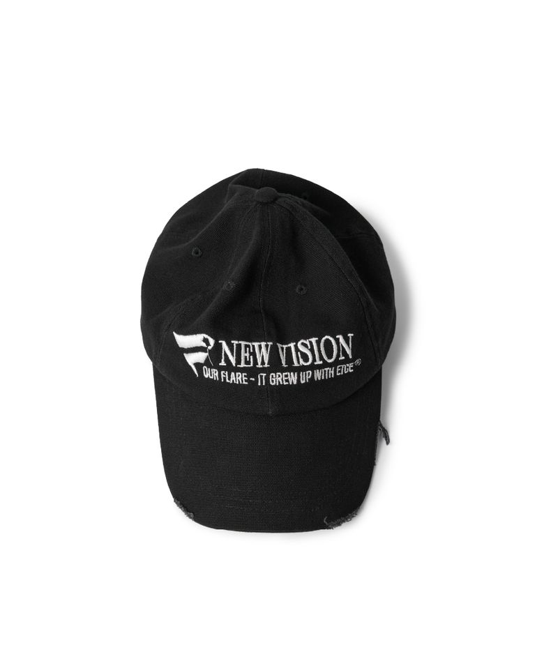 New Vision Destroyed Washed Cap (Black)
