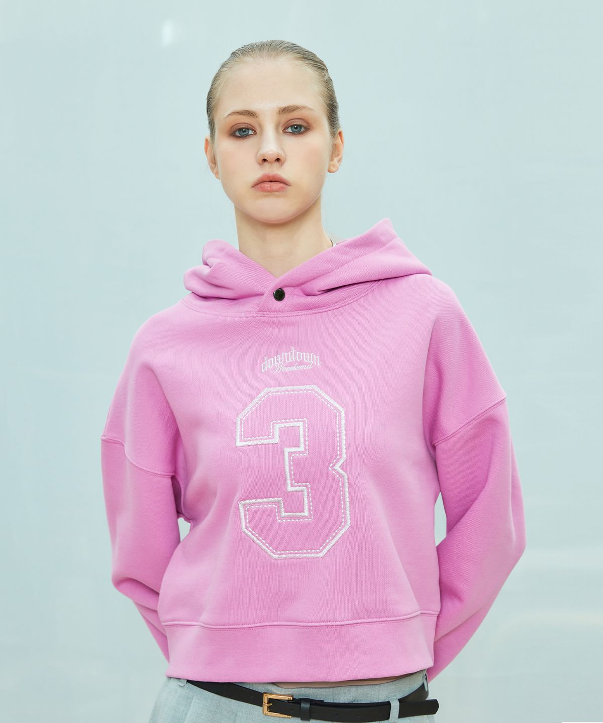 라티젠(LARTIGENT) L9 BIG NUMBER HOODIE(PINK)