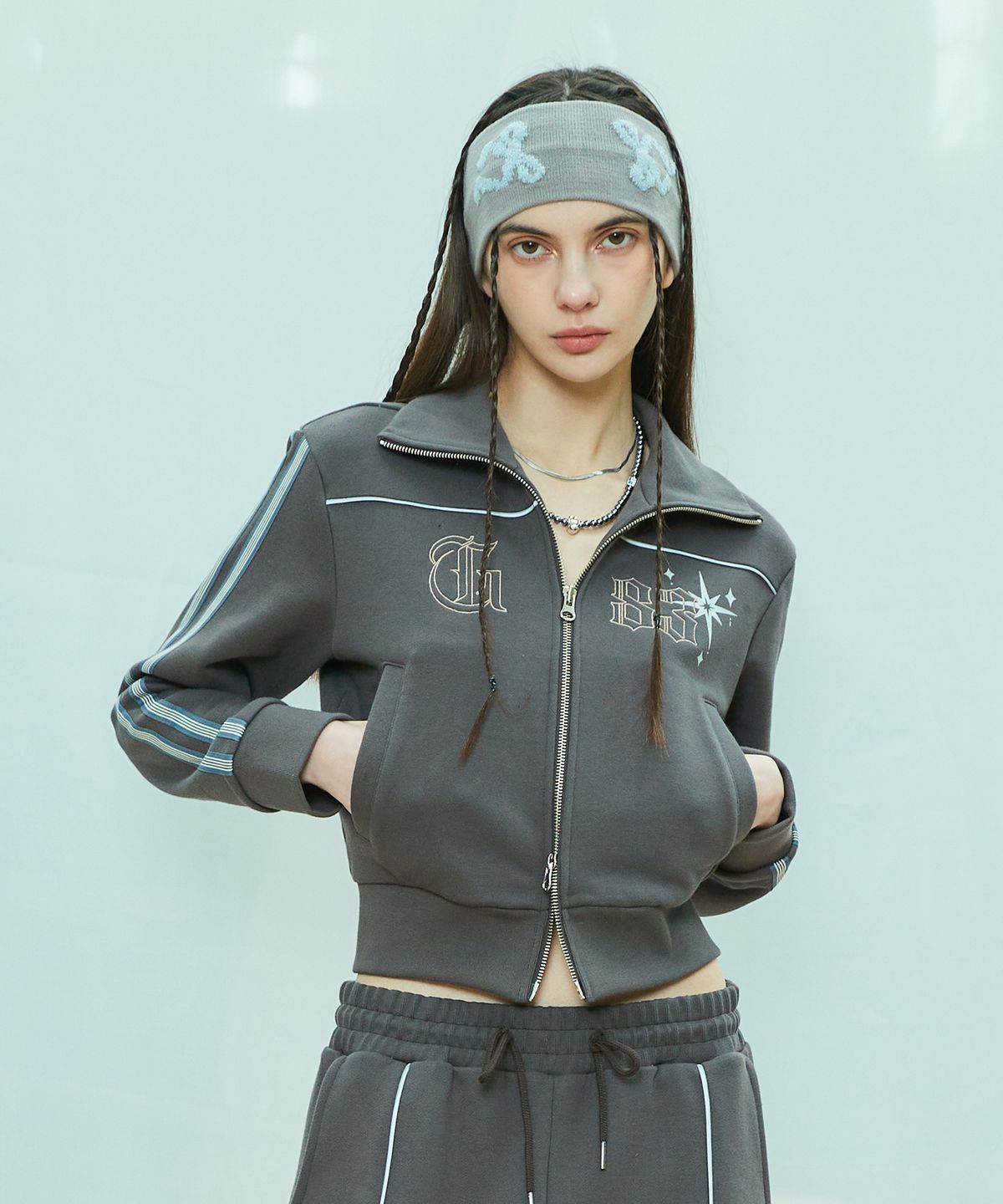 라티젠(LARTIGENT) L9 TRACK ZIP-UP(CHARCOAL)