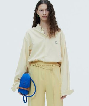 LOGO OXFORD SHIRT PUDDING RESORT-YELLOW